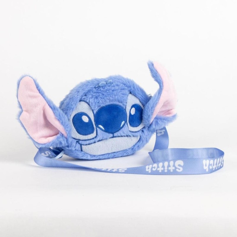STITCH - Head - Sac à Bandoulière Peluche - 17x14x4cm 