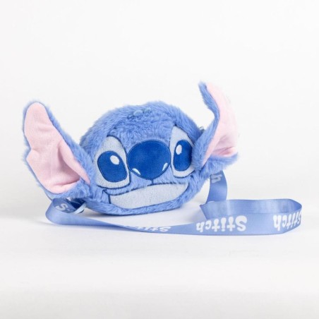 STITCH - Head - Sac à Bandoulière Peluche - 17x14x4cm 