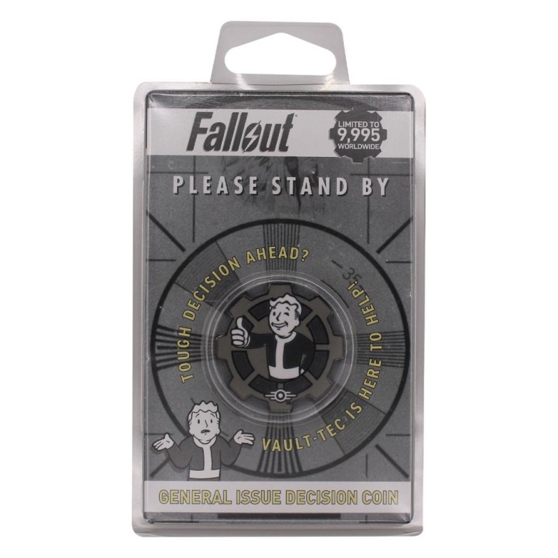 FALLOUT - Pièce de décision (Blanc & Noir) - Pièce Edition Limitée 