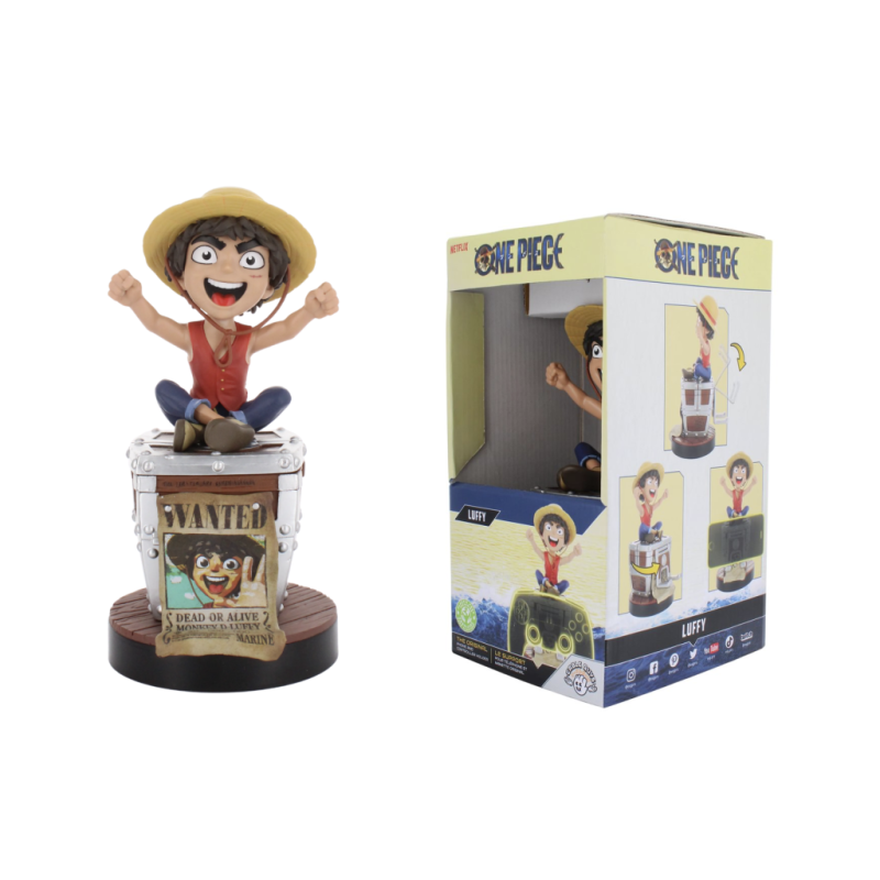 ONE PIECE NETFLIX - Luffy Wanted - Support Manette & Portable - 20cm 