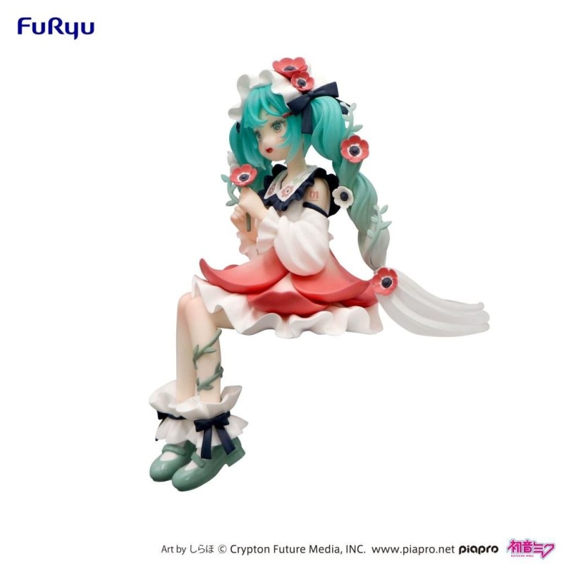 HATSUNE MIKU - Flower Fairy Anemone - Statuette Noodle Stopper 14cm 