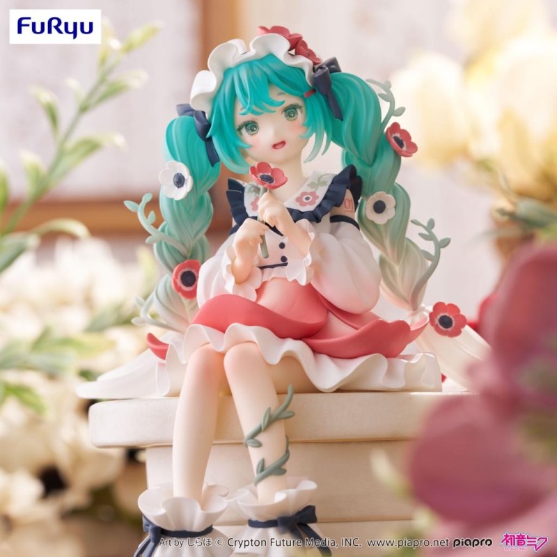 HATSUNE MIKU - Flower Fairy Anemone - Statuette Noodle Stopper 14cm 