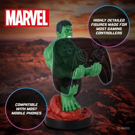 MARVEL - Hulk - Support Manette & Portable - 20cm 
