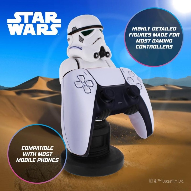 STAR WARS - Stormtrooper - Support Manette & Portable - 20cm 