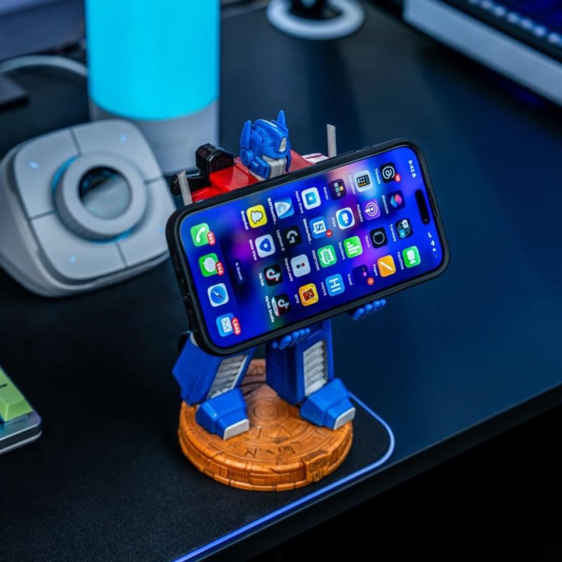 TRANSFORMERS - Optimus Prime - Support Manette & Portable - 20cm 