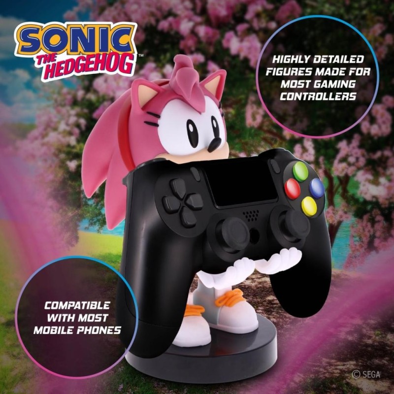 SONIC - Amy Rose - Support Manette & Portable - 20cm 