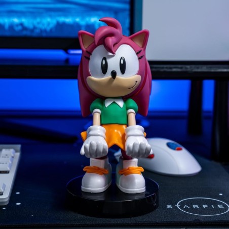 SONIC - Amy Rose - Support Manette & Portable - 20cm 
