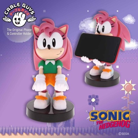 SONIC - Amy Rose - Support Manette & Portable - 20cm 