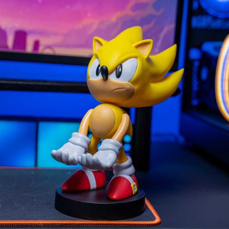 SONIC - Super Sonic - Support Manette & Portable - 20cm 