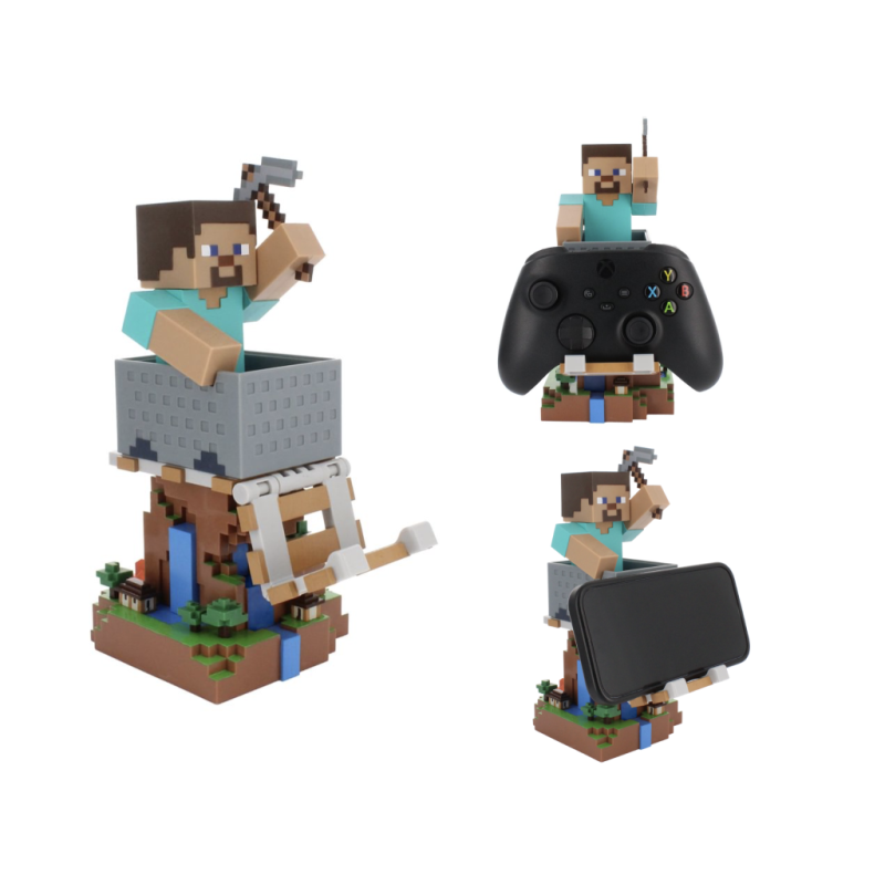MINECRAFT - Steeve - Support Manette & Portable - 20cm 