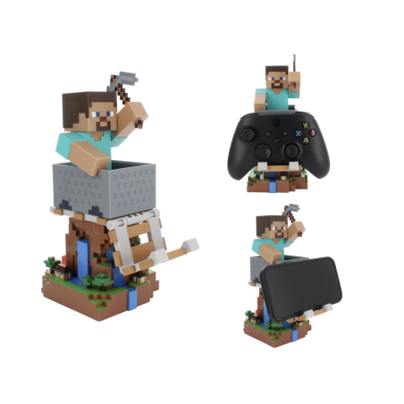 MINECRAFT - Steeve - Support Manette & Portable - 20cm 
