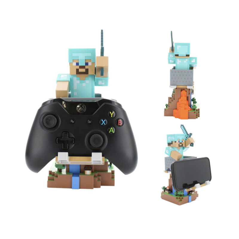 MINECRAFT - Steeve in Armour - Controller & Phone Support - 20cm 