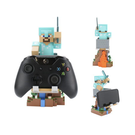 MINECRAFT - Steeve in Armour - Controller & Phone Support - 20cm 