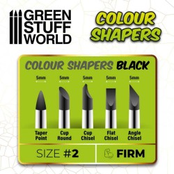 Pinceau Silicone - Colour Shapers TAILLE 2 - NOIR FERME