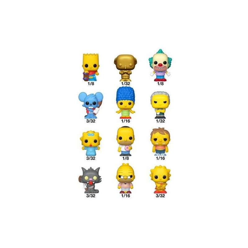 LES SIMPSONS - Mystery Bitty Pop (Box 32 pièces) 