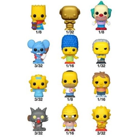 LES SIMPSONS - Mystery Bitty Pop (Box 32 pièces) 