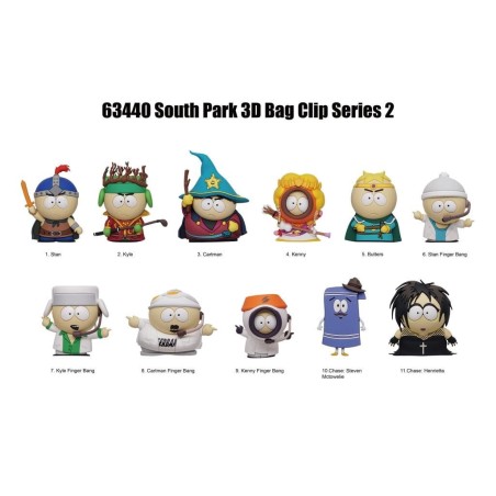 SOUTH PARK - Series 2 - 3D Foam Bag Clip (Display 24 Pcs) 