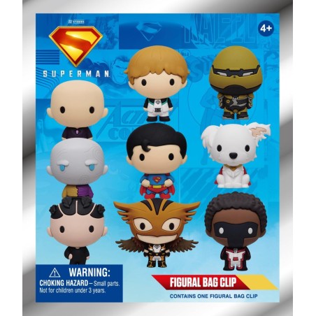 SUPERMAN LEGACY - Series 1 - 3D Foam Bag Clip (Display 24 Pcs) 