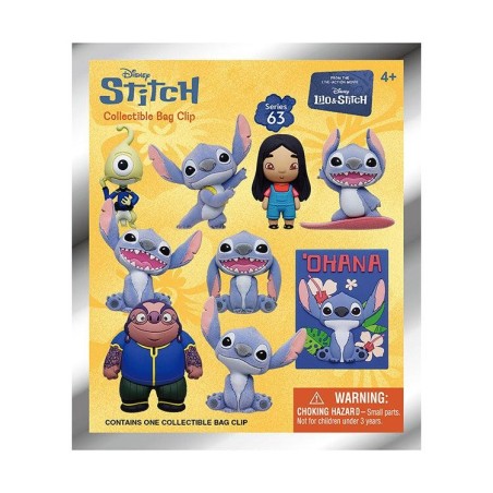 LILO & STITCH MOVIE - Series 1 - 3D Foam Bag Clip (Display 24 Pcs) 