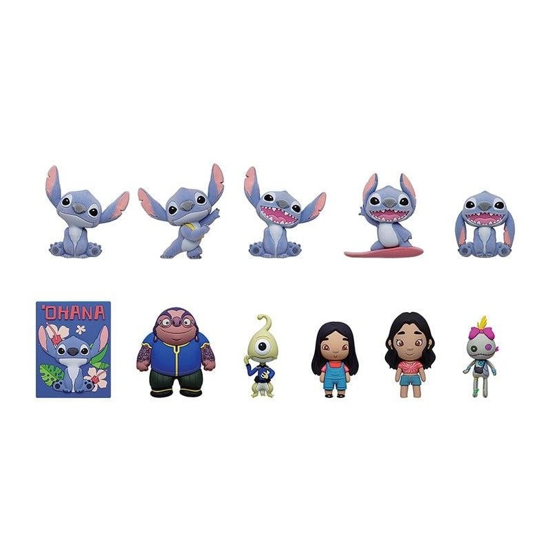 LILO & STITCH MOVIE - Series 1 - 3D Foam Bag Clip (Display 24 Pcs) 