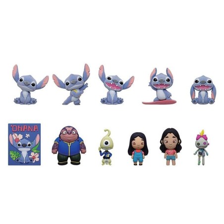 LILO & STITCH MOVIE - Series 1 - 3D Foam Bag Clip (Display 24 Pcs) 