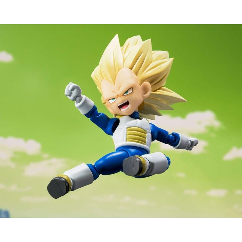 DRAGON BALL DAIMA - Super Saiyan 3 Mini Vegeta -Fig. S.H. Figuarts 8cm 