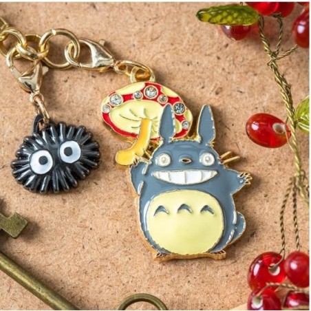 MON VOISIN TOTORO - Totoro gris & champignon - Chainette charms 