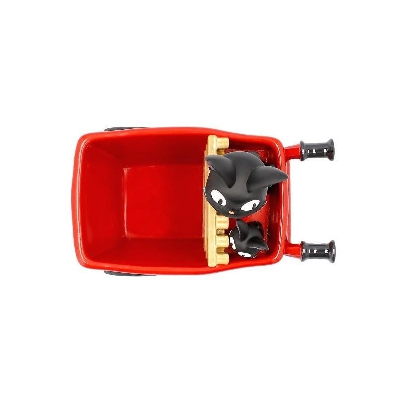 KIKI LA PETITE SORCIERE - Jiji chariot rouge - Diorama Planter 11.5cm 