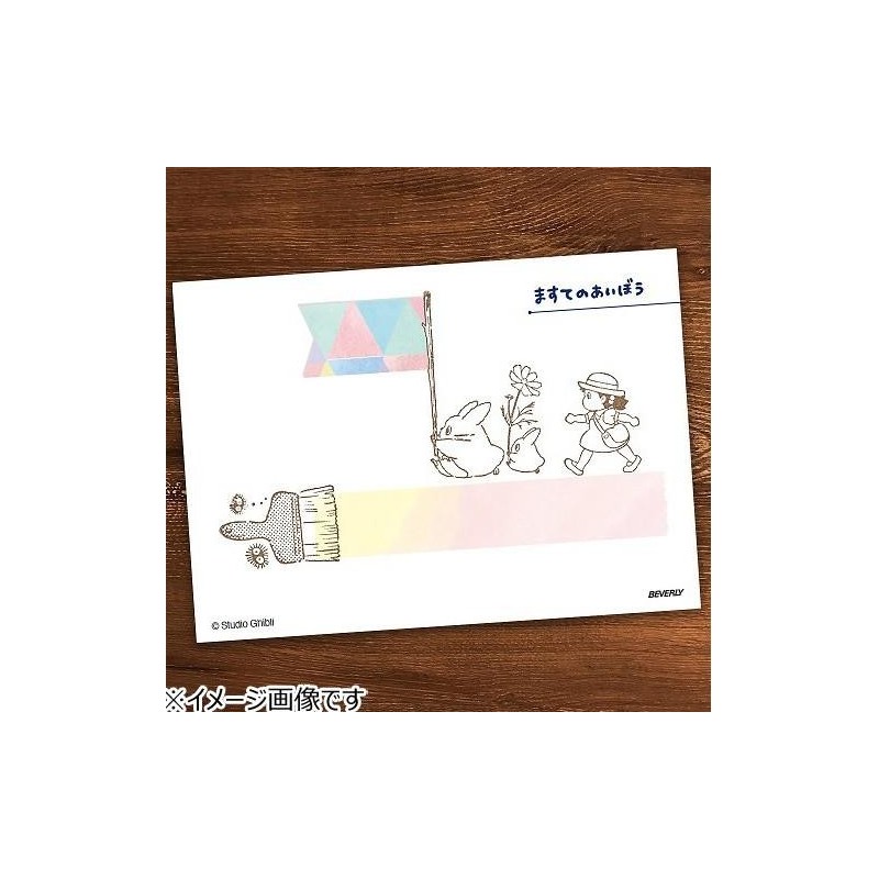 MY NEIGHBOR TOTORO - Blue & white Totoro - Wooden stamps 2.x3x4.5cm 