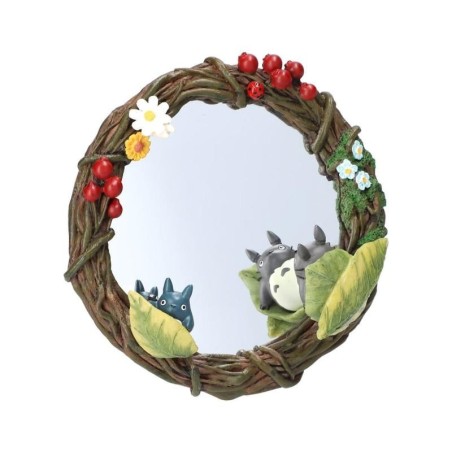 MON VOISIN TOTORO - Guirlande de fleurs - Miroir 6x19x18cm 