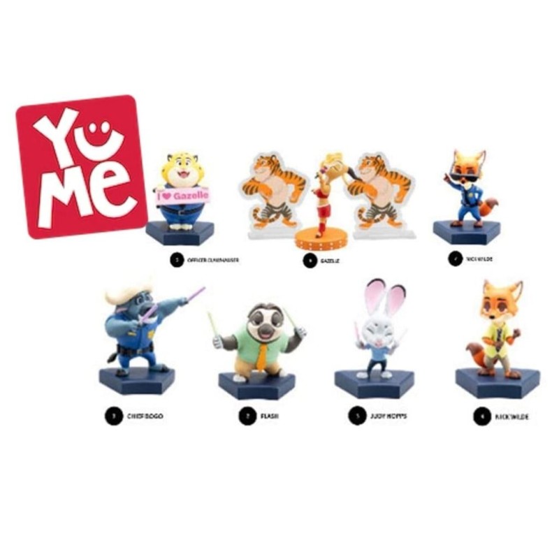 ZOOTOPIE - Urban Safari Series - Assortiment 6 Figurines Blind Box 