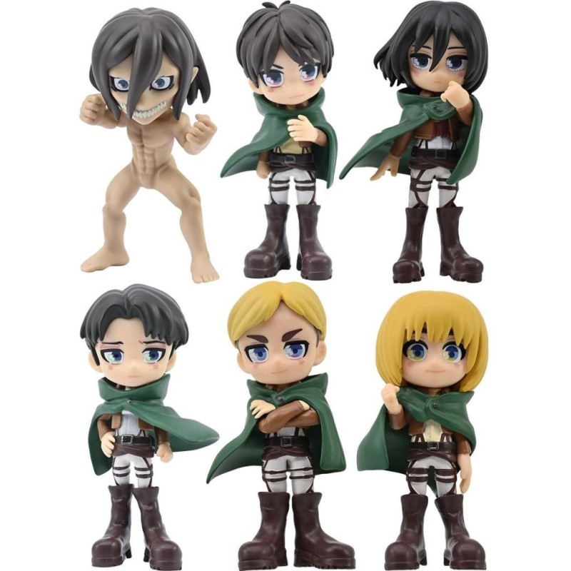 L'ATTAQUE DES TITANS - Blind Box - Assortiment 6 Figurines 9cm 