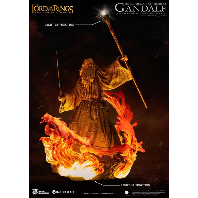 LE SEIGNEUR DES ANNEAUX - Gandalf - Statuette Master Craft 58cm 