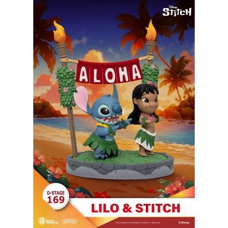LILO & STITCH - Aloha - Diorama D-Stage 13cm 