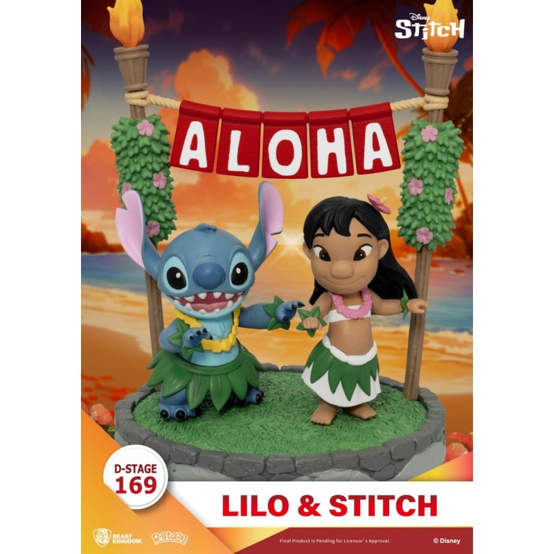 LILO & STITCH - Aloha - Diorama D-Stage 13cm 