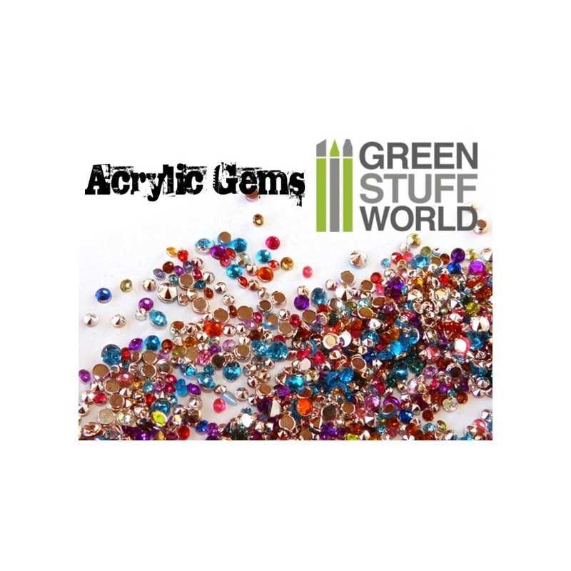 Micro Gemmes Acryliques - 1mm à 2.5mm