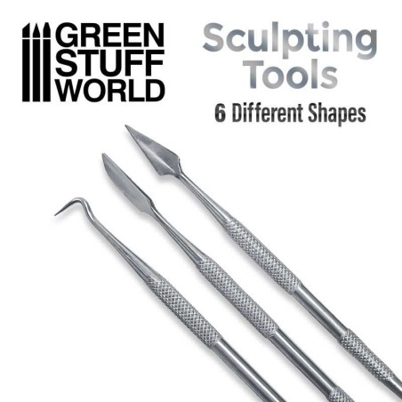 3x outils de sculpture