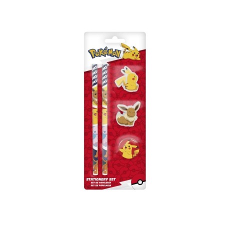 POKEMON - Set de Papeterie - 5pc 