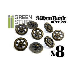 8x Boutons ENGRENAGES du VOLANT - Bronze 2