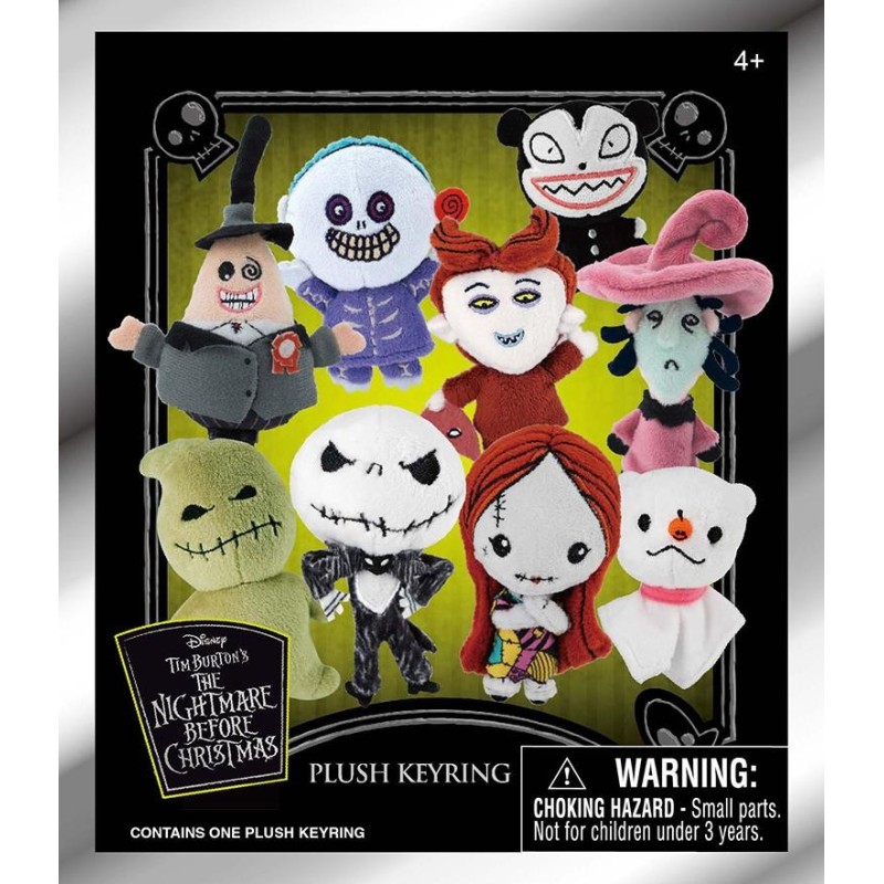 NIGHTMARE BEFORE CHRISTMAS - Plush Bag Clip (Display 24 Pcs) 