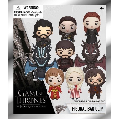 GAME OF THRONES - Series 1 - 3D Foam Bag Clip (Display 24 Pcs) 