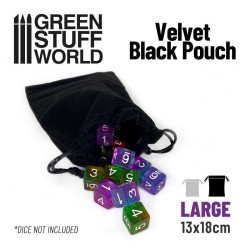 Grand Pochette en Velours - Noir - 13x18cm 2