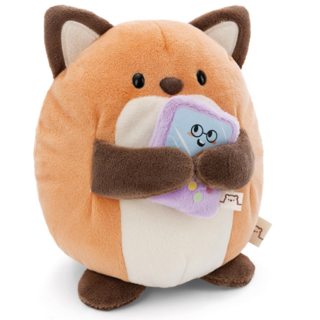 SUPER MOCHIE - Renard Geeks avec jeux video - Peluche 16cm 