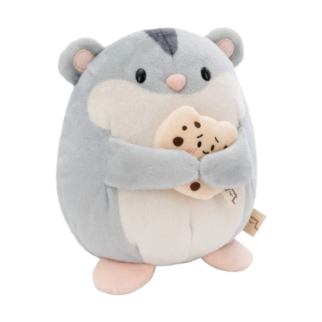 SUPER MOCHIE - Hamster Shai avec Cookie - Peluche 16cm 