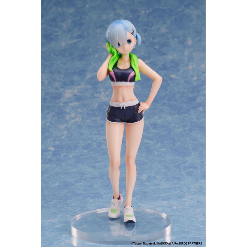 RE ZERO - Rem "Sport Wear" - Statue 23cm 