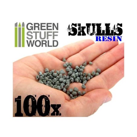100x Crânes Humains en résine