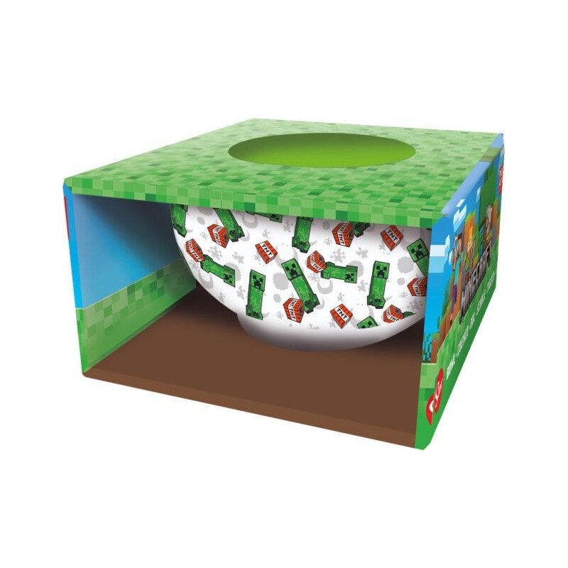 MINECRAFT - Survival Mode - Ceramic Bowl in Gift Box - 600ml 