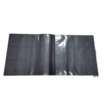 EVORETRO - Regular card binder with zipper 4x3 - Black 