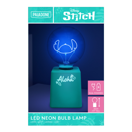 STITCH - Ohana - LED Neon Bulb Lamp 20cm 