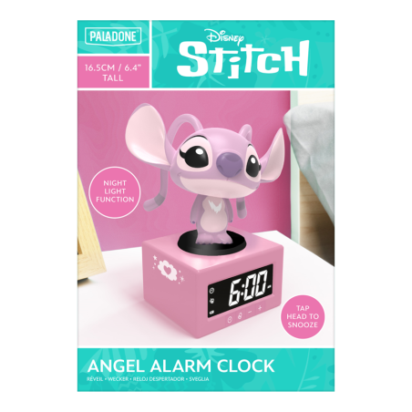 STITCH - Angel Réveil Lumineux Icon 12cm 